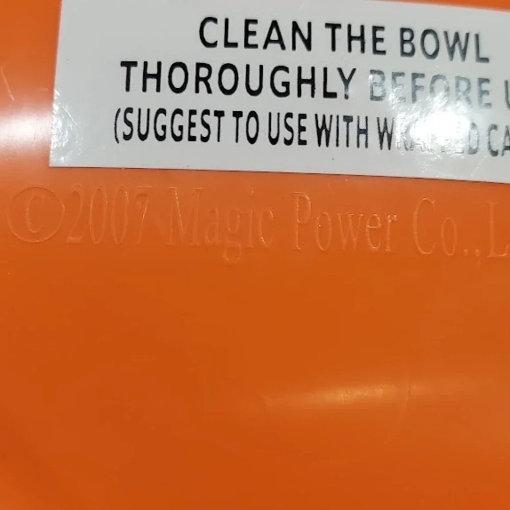 Magic Power Co 2007‎ Animated Skeleton Candy Bowl Halloween Motion Prop Orange